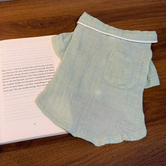 Sage green dog pajamas 