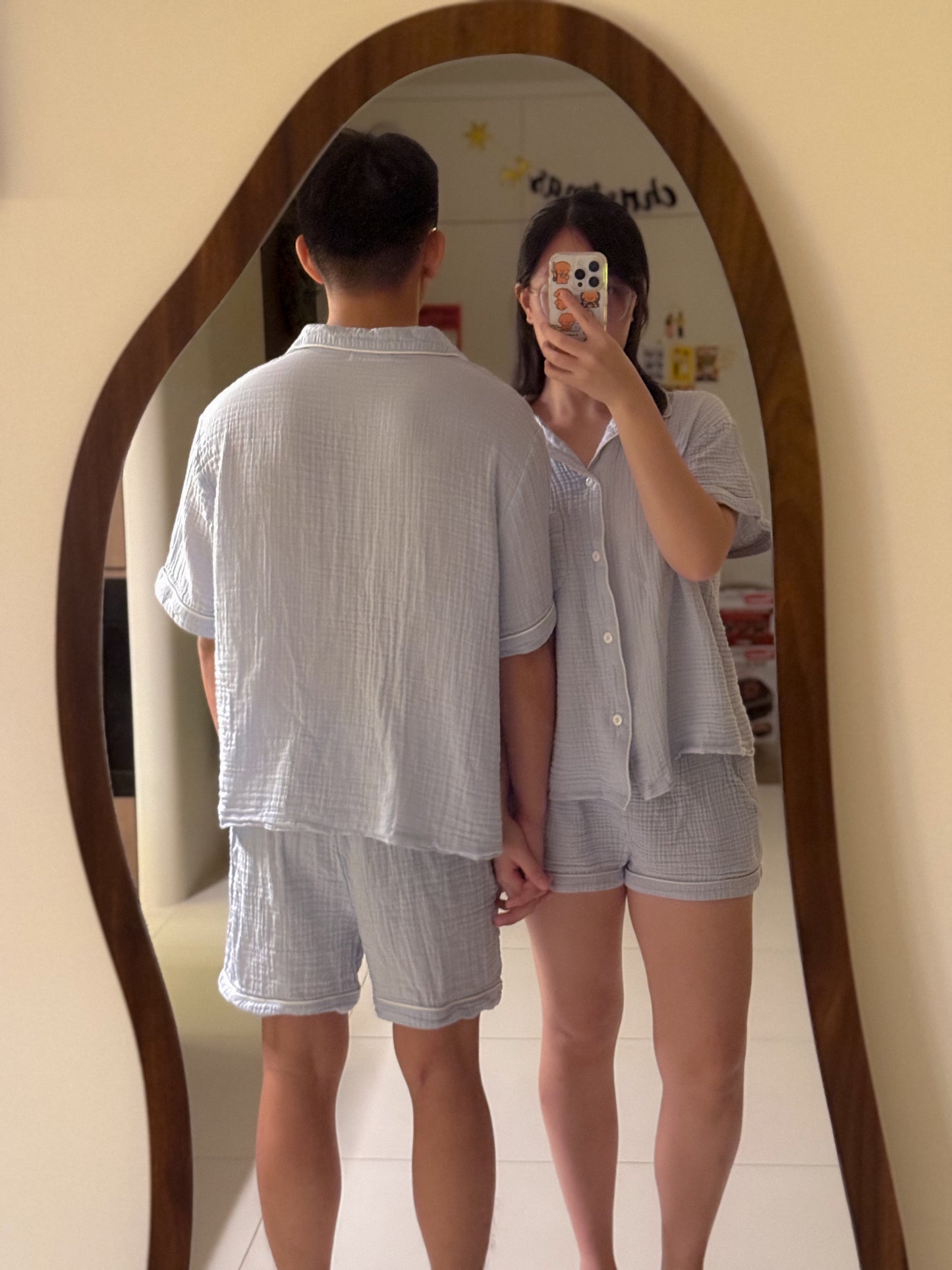 Short Sleeve Pajamas Set - Men