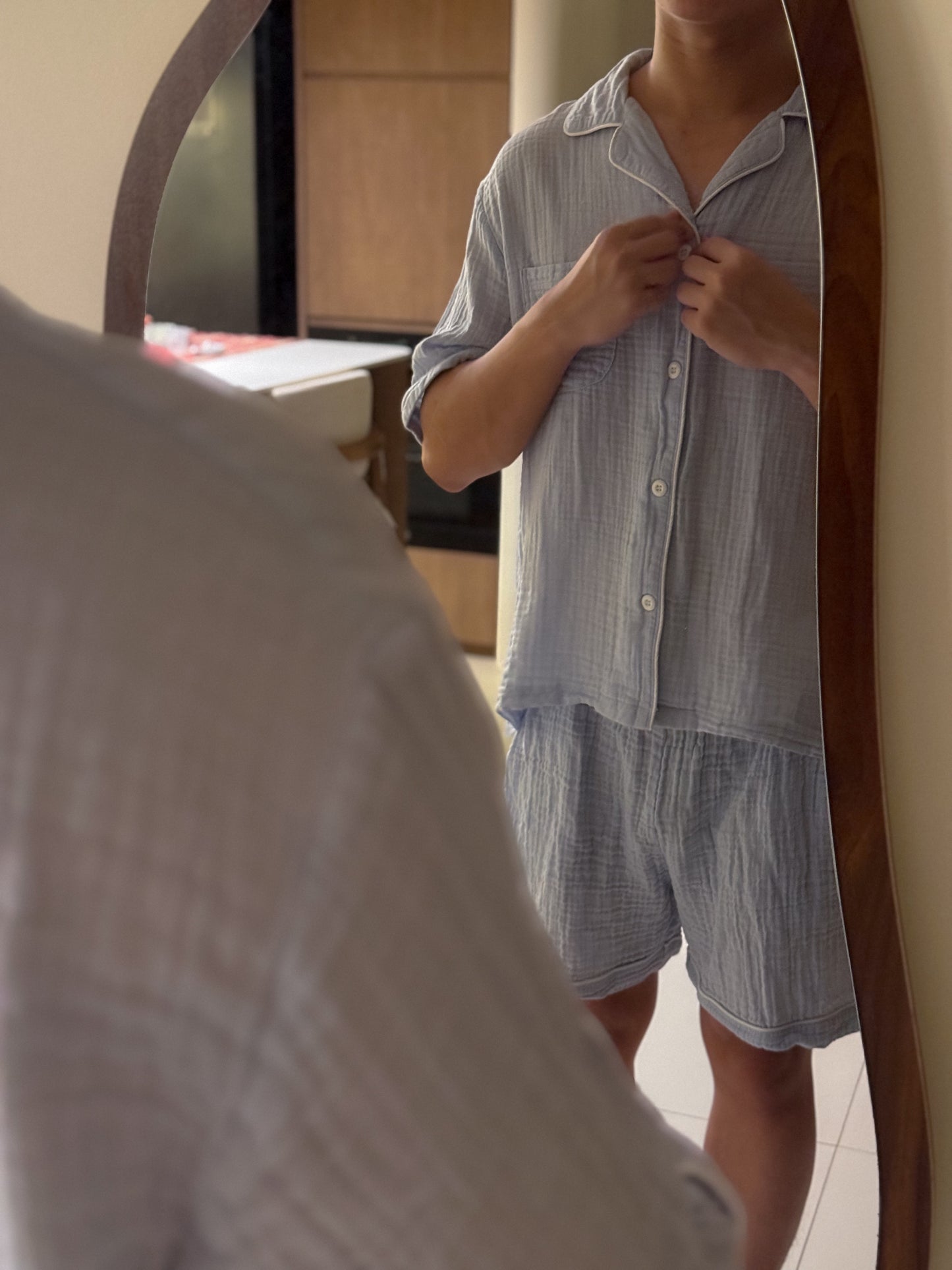 Short Sleeve Pajamas Set - Men